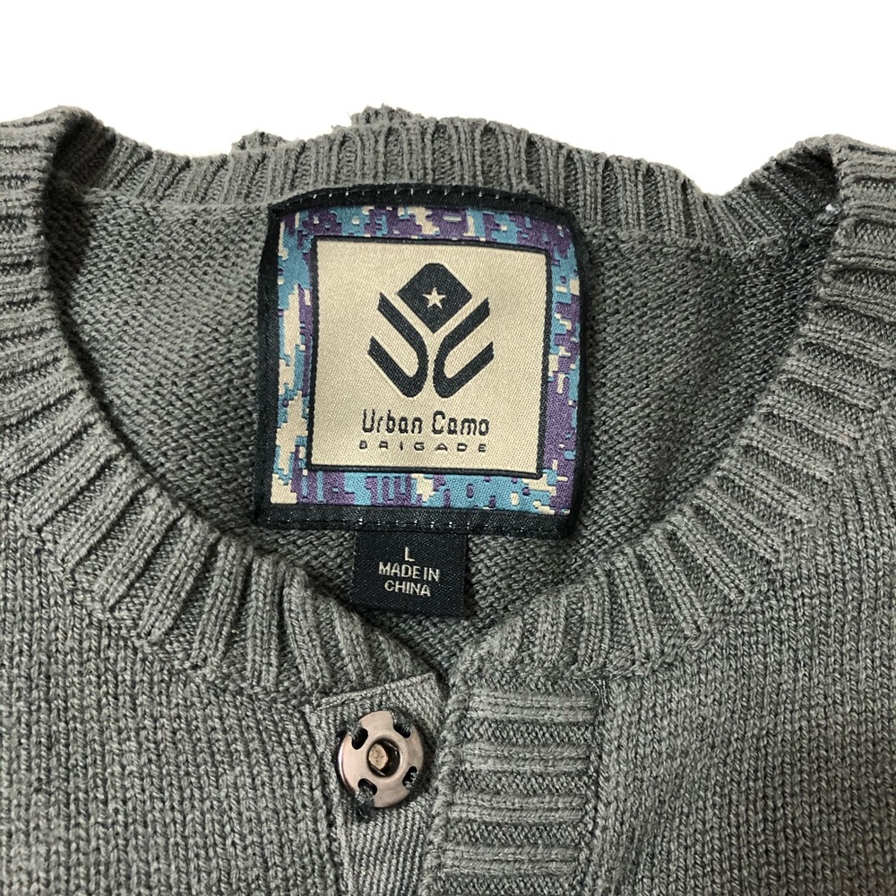 Urban Camo Sweater Dark Grey